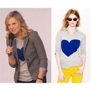 J CREW GRAY IN HEART ME INTRASIA TIPPI Sweater XL